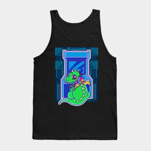 Baby Dragon Gamer Cute & Funny Arcade Gaming Tank Top